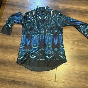 Alexander McQueen Men Dress Shirt With Skull Print